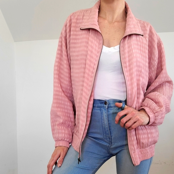 VINTAGE - 100% Silk bomber jacket - Picture 5 of 16